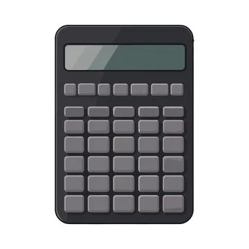 Calculator object symbol finance Illustrazione stock