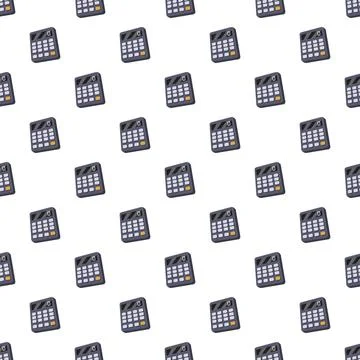 Calculator pattern background design for business finance Stockillustratie