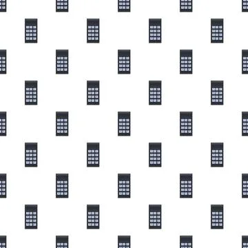 Calculator pattern forming a seamless digital background Illustrazione stock