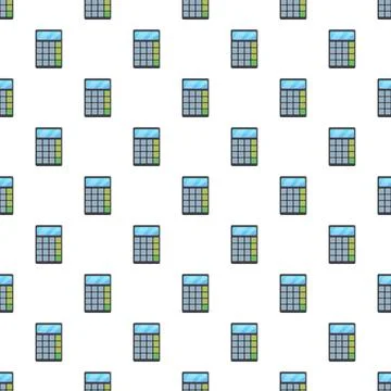 Calculator pattern representing school education and finance Stock Illustration