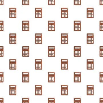 Calculator pattern seamless Illustrazione stock
