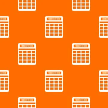Calculator pattern seamless Illustrazione stock