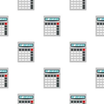Calculator pattern seamless Illustrazione stock