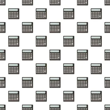 Calculator pattern seamless Illustrazione stock