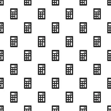 Calculator pattern seamless Illustrazione stock