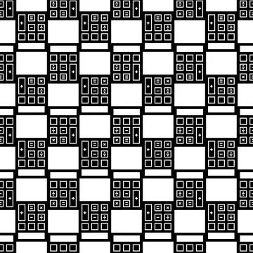 Calculator pattern seamless vector Stock Illustration