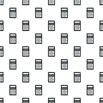 Calculator pattern vector seamless Illustrazione stock