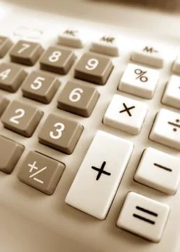Calculator Stockfoto's