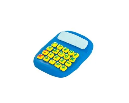 Calculator plasticine Stock Photos
