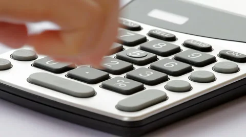 Calculator - really fast Video stock 1089257