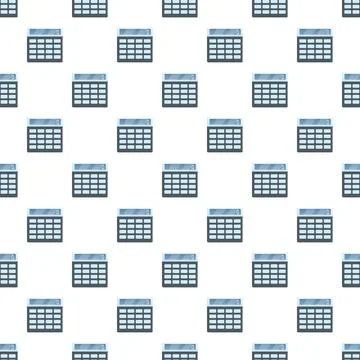 Calculator repeating pattern for finance and education Stock Illustration