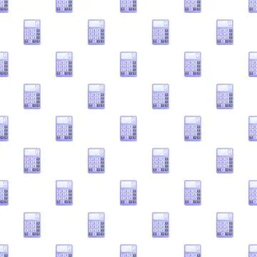 Calculator seamless pattern for accounting and finance business Stock Illustration