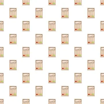 Calculator seamless pattern for accounting and finance concepts Stock Illustration