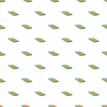 Calculator seamless pattern for business and education math Stock Illustration