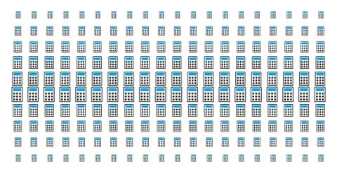Calculator Shape Halftone Effect Stock Illustration