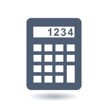 Calculator sign symbol Stock Illustration
