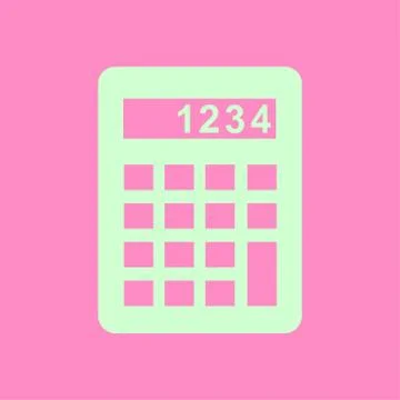 Calculator sign symbol. Stock Illustration