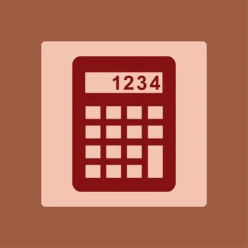 Calculator sign symbol. Stock Illustration