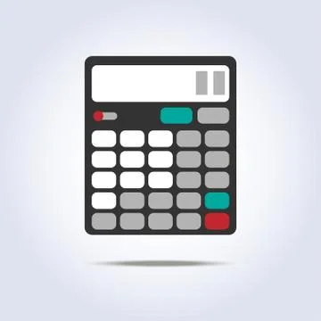 Calculator simple icon vector illustration Stock Illustration
