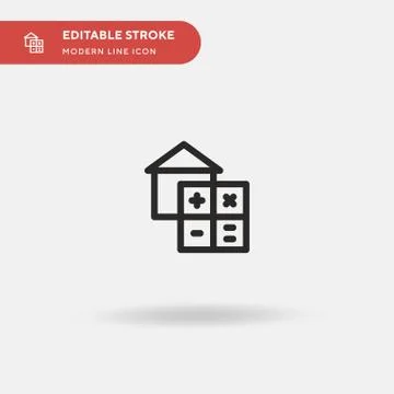 Calculator Simple vector icon. Illustration symbol design template for web mo Stock Illustration