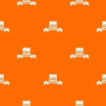Calculator stationery pattern vector orange Stock Illustration
