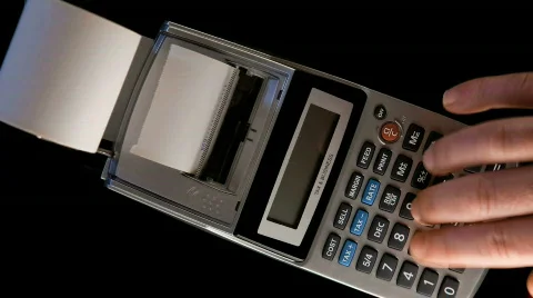 Calculator Time Lapse 2 Stock Footage 665093