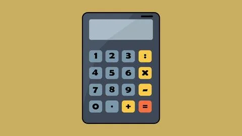 A calculator is a tool for calculating Stock Illustration