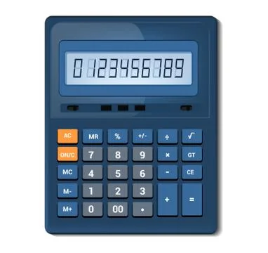 Calculator vector business accounting calculation technology calculating finance Stock Illustration