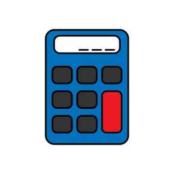 Calculator vector design template illustration Stock Illustration