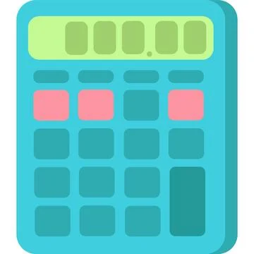 Calculator vector finance budget plan flat icon 库存插图