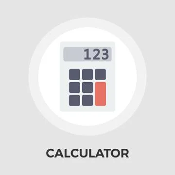Calculator Vector Flat Icon Stock Illustration