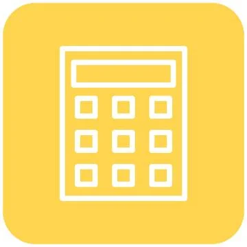 Calculator Vector Icon Design Illustration Stock Illustration