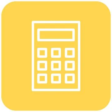 Calculator Vector Icon Design Illustration Stock Illustration