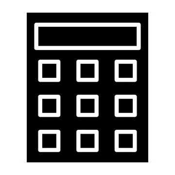 Calculator Vector Icon Design Illustration Illustrazione stock