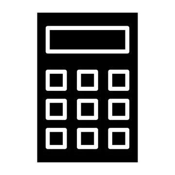 Calculator Vector Icon Design Illustration Stock Illustration