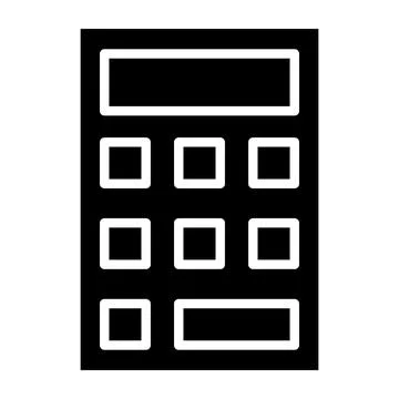 Calculator Vector Icon Design Illustration Stock Illustration