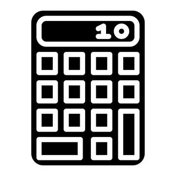Calculator Vector Icon Design Illustration Stock Illustration