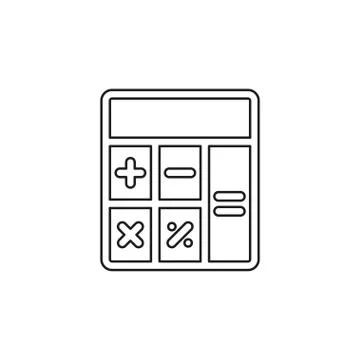Calculator vector icon Stock Illustration