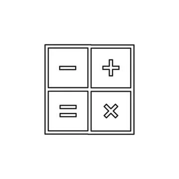 Calculator vector icon Stock Illustration