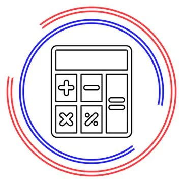Calculator vector icon Stock-Illustration