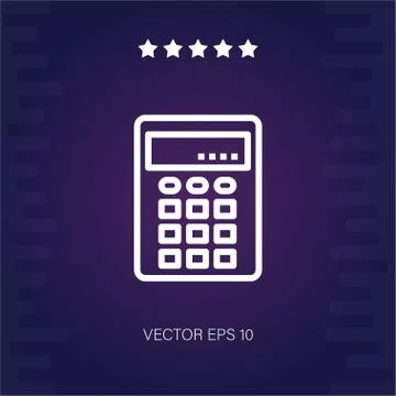 Calculator vector icon Stock Illustration