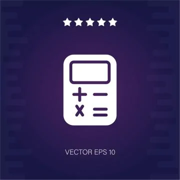 Calculator vector icon Stock Illustration