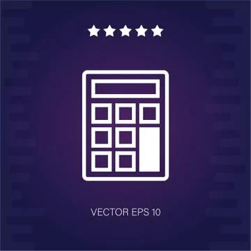 Calculator vector icon Stock Illustration