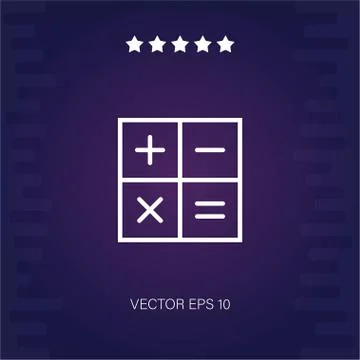 Calculator vector icon Stock Illustration