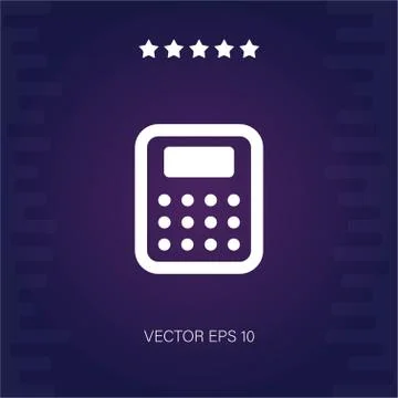 Calculator vector icon Stock Illustration