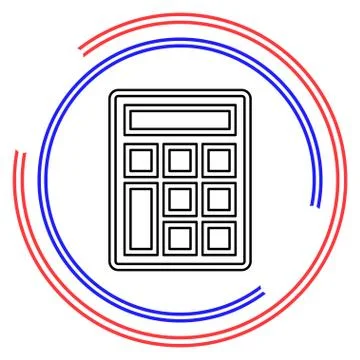 Calculator vector icon Stock Illustration