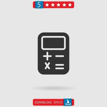 Calculator vector icon Stock Illustration