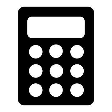 Calculator, vector icon illustration , flat design Stock Illustration