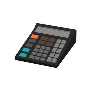 Calculator vector isolated Illustrazione stock