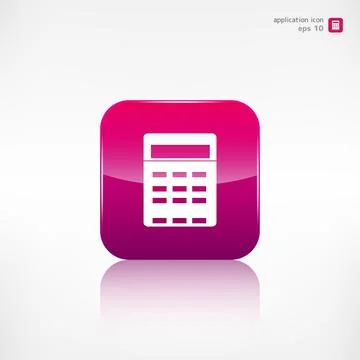 Calculator web icon. Application button. イラスト素材